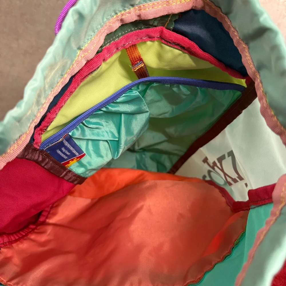 Cotopaxi Luzon 18L Del Dia Backpack Multicolor Colorblock Daypack Kenect Logo